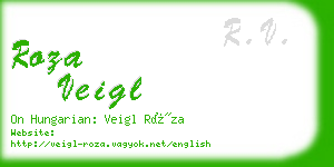 roza veigl business card